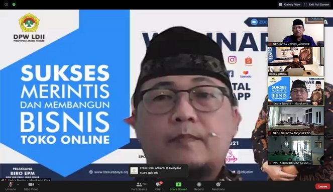 Pacu Perekonomian Berbasis Online, LDII Jatim Gelar Webinar Bisnis Toko Online