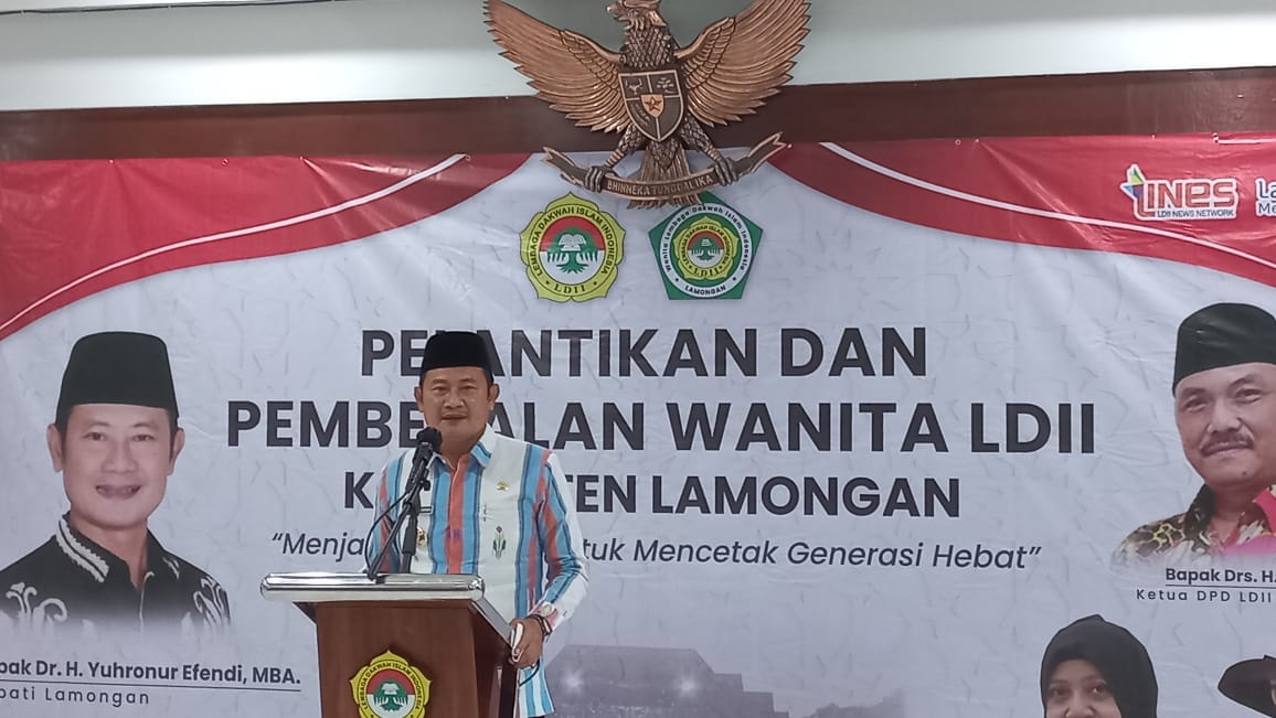 Lantik Pengurus Wanita LDII, Ketua LDII Lamongan Tekankan Pentingnya Sinergi Antar Ormas