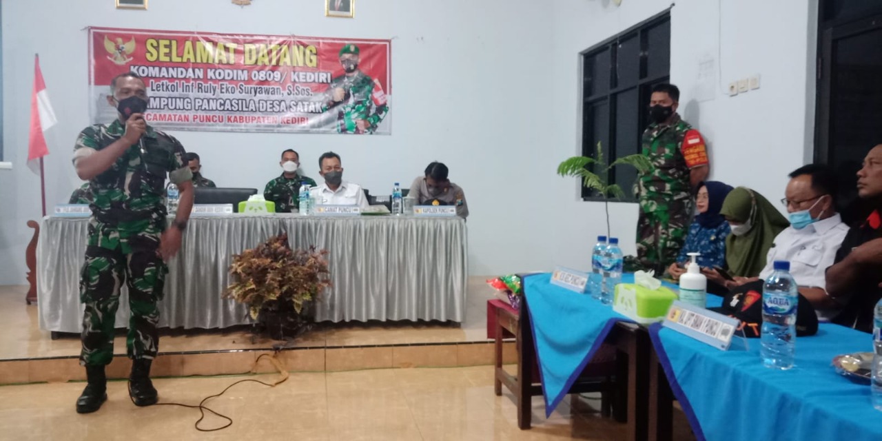 Bersama 3 Pilar Kecamatan LDII Puncu Hadir pada Penilaian Kampung Pancasila