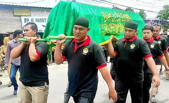 Satgas LDII Pedan dan Senkom Mitra Polri Bantu Prosesi Peramutan dan Pemakaman Jenazah Warga Beji Lor & Batokan