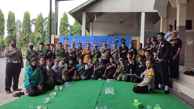 Hadiri Jumat Curhat, Persinas ASAD Kota Kediri Siap Bantu Jaga Kamtibmas