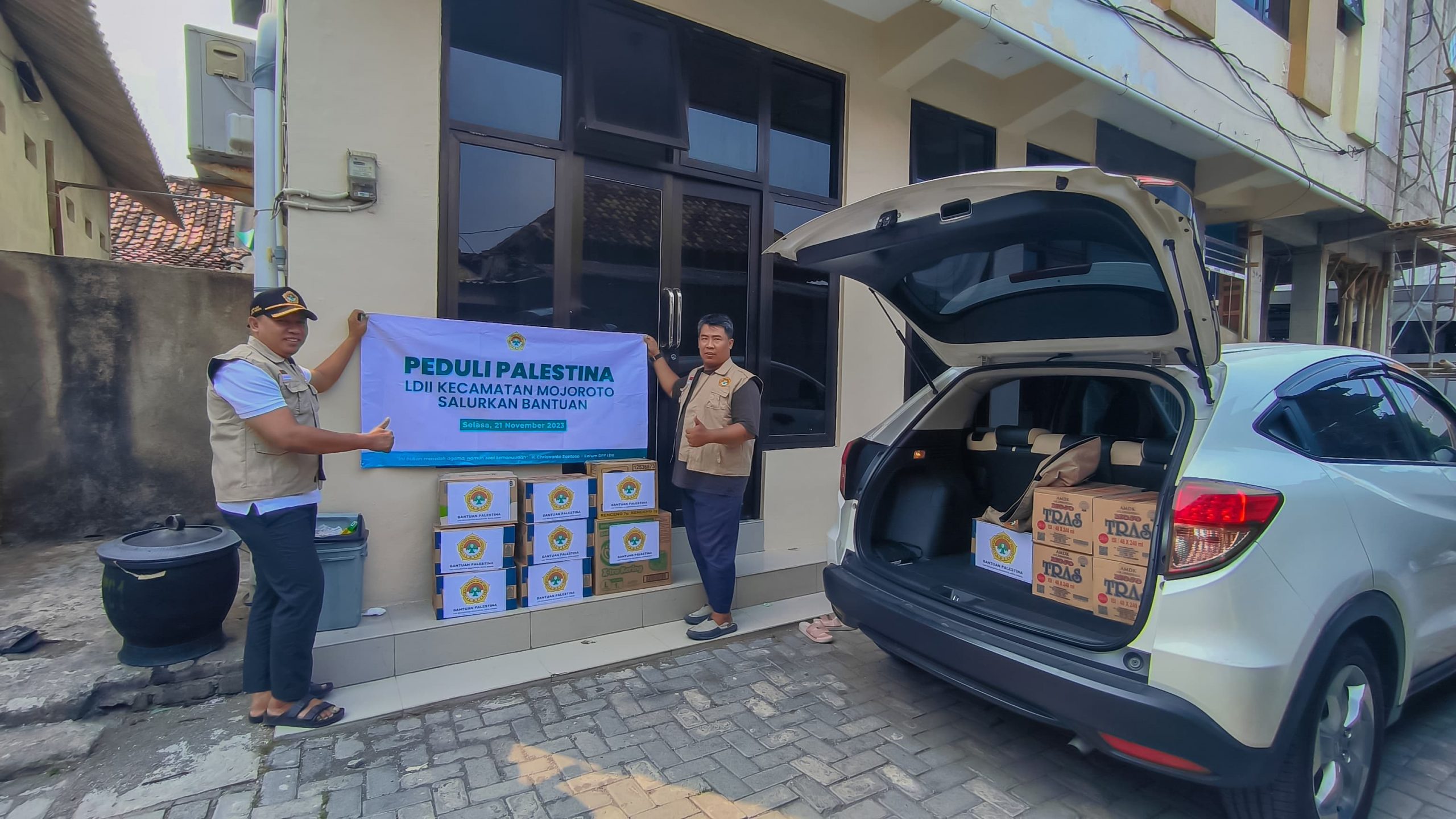 PC LDII Mojoroto Kirim Bantuan Untuk Warga Palestina