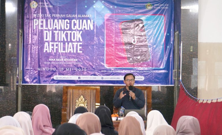 Ratusan Pemuda Ikuti Workshop Peluang Kemandirian dengan TikTok Affiliate Bersama LDII Kota Kediri
