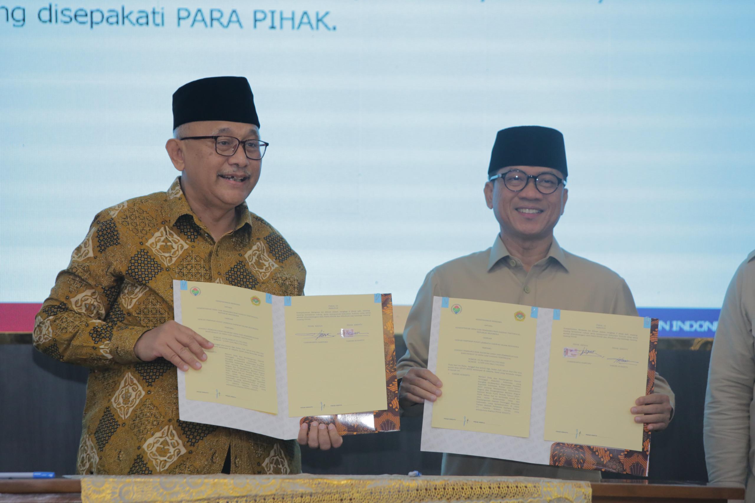 Kemendes PDTT dan LDII Teken MoU Dukung Asta Cita: Perkuat Kolaborasi Bangun Desa Menuju Indonesia Emas 2045