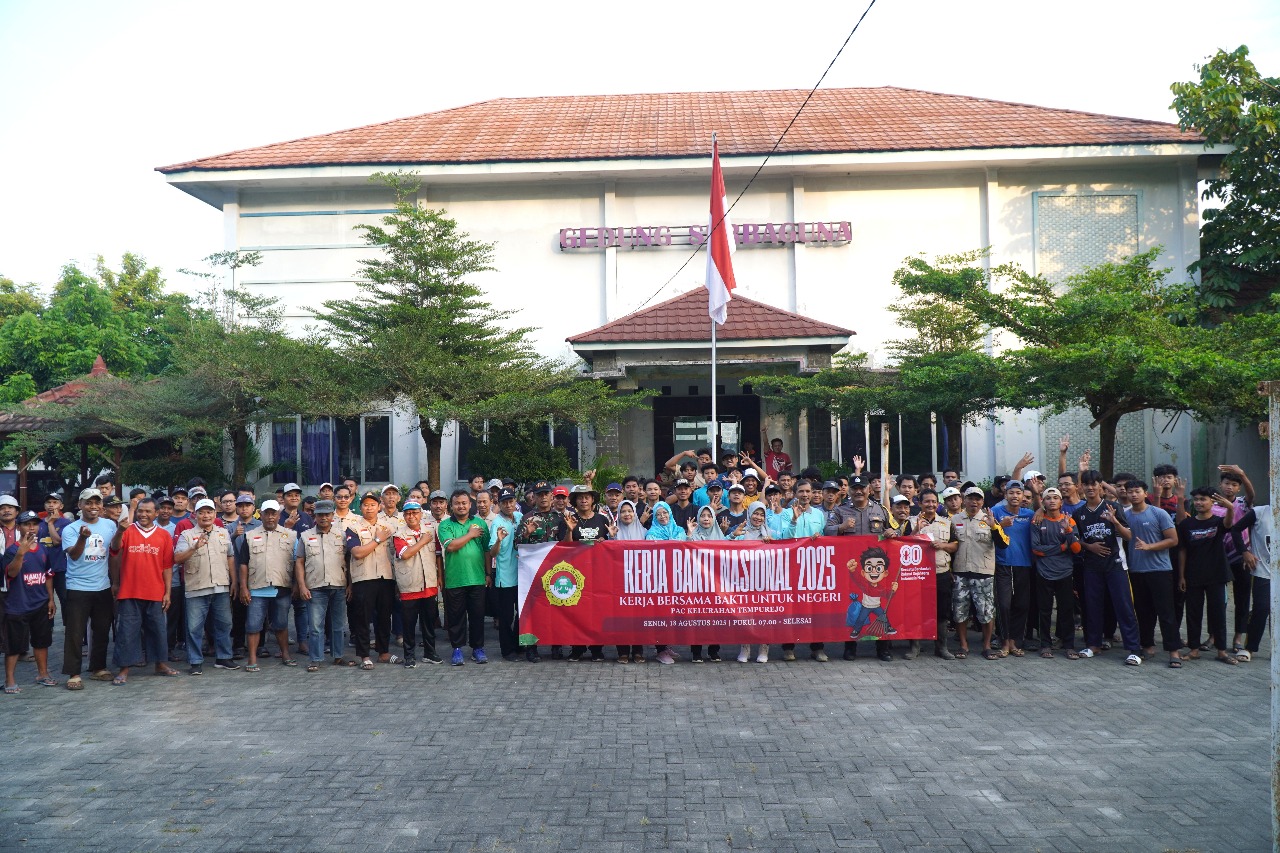 Sambut HUT ke-80 RI, LDII Kota Kediri Gelar Kerja Bakti Nasional