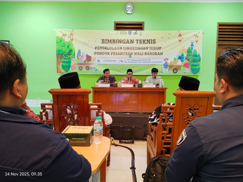 DLH Jatim Gelar Bimtek Pengelolaan Lingkungan Hidup di Ponpes Wali Barokah Kota Kediri