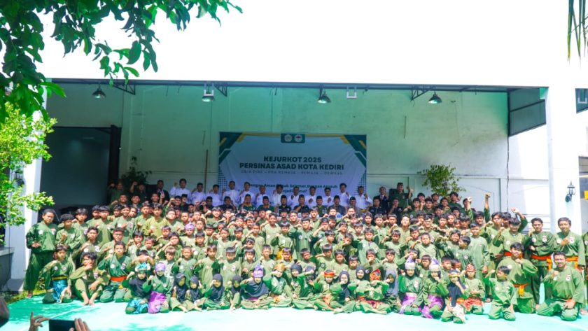 Ratusan atlet Persinas ASAD dalam Kejurkot Persinas ASAD Kota Kediri 2025