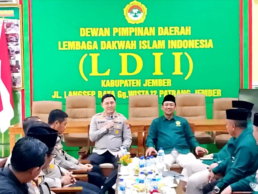 Kapolres Jember Perkuat Sinergi dengan LDII Sepakat Jaga Kondusivitas Wilayah