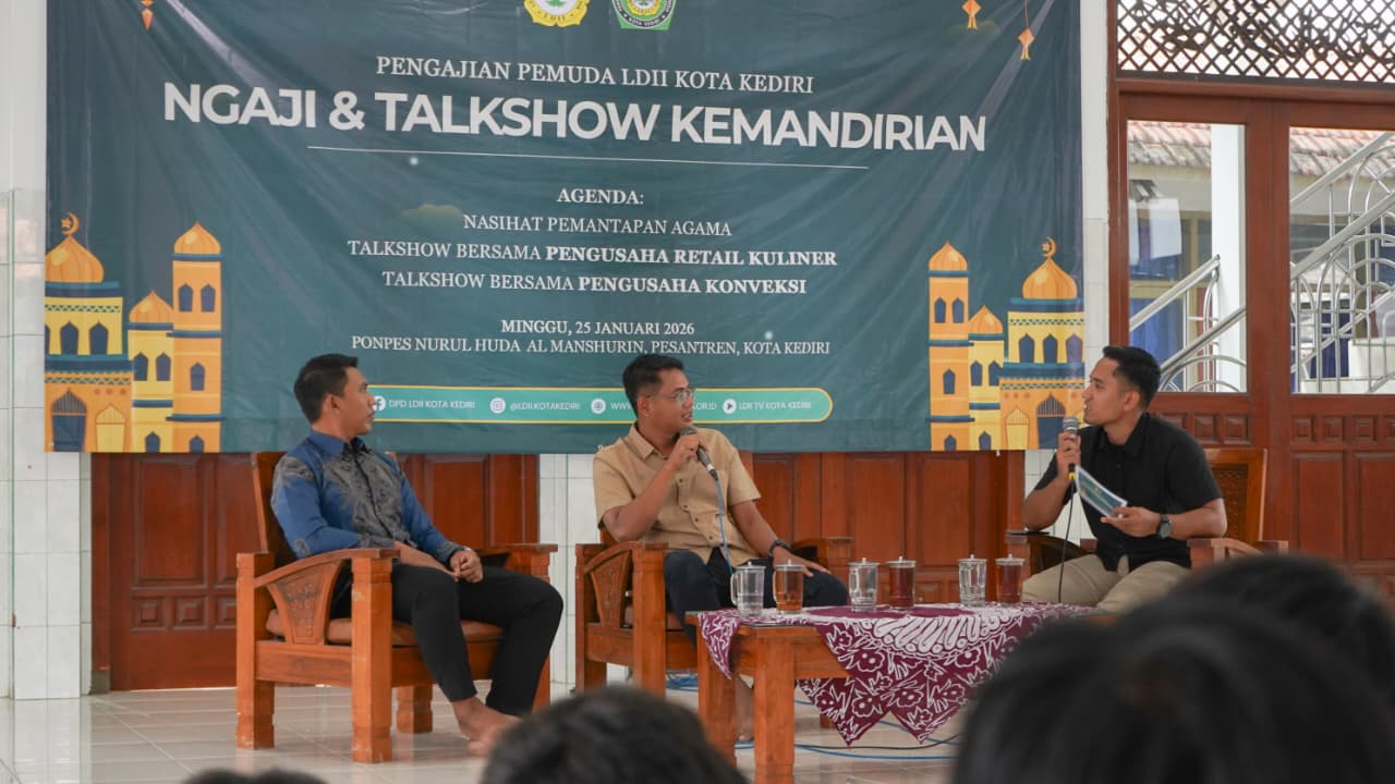 Pemuda LDII Kota Kediri Gelar Talkshow Kemandirian Bersama Pengusaha Kuliner dan Konveksi