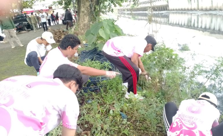 HPSN 2026, LDII Kota Semarang Turun ke Kali Tawang Mas Ikut Aksi Bersih Sampah dan Tanam Pohon