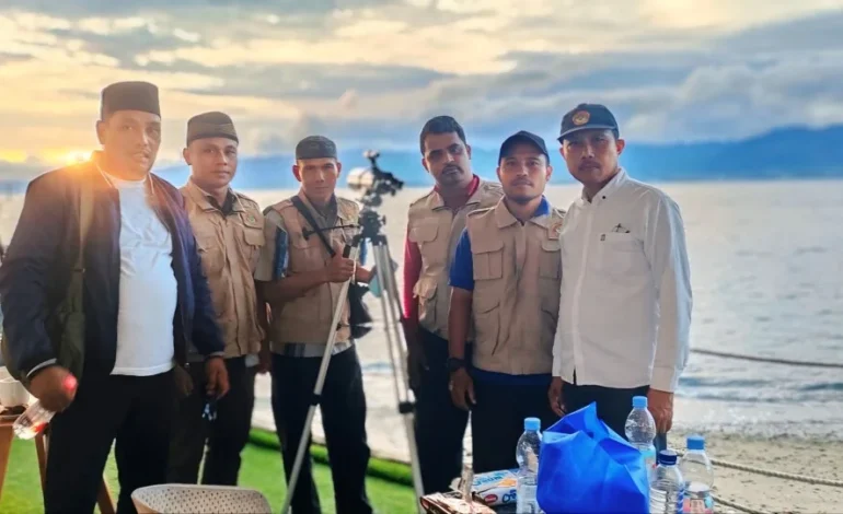 LDII Maluku Turunkan 8 Personel Pantau Hilal Bersama Kemenag dan BMKG di Ambon
