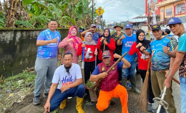 Kerja bakti PAC LDII Samata di wilayah Borong Raukang, Kelurahan Samata, Kecamatan Somba Opu, Kabupaten Gowa