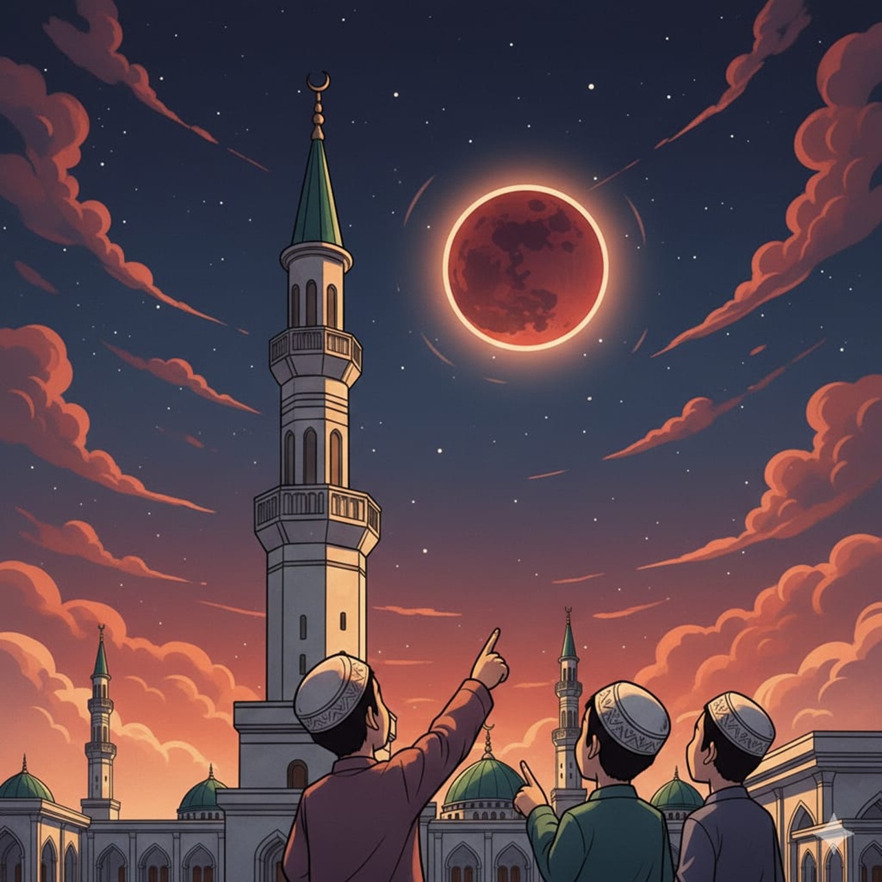Gerhana Bulan Total “Blood Moon” Hiasi Ramadan 2026, LDII Kota Kediri Ajak Warga Perbanyak Zikir dan Salat Khusuf