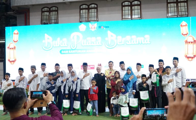 Kegiatan santunan anak yatim dan dhuafa, pada Rabu (4/3) di Ponpes Wali Barokah Kota Kediri
