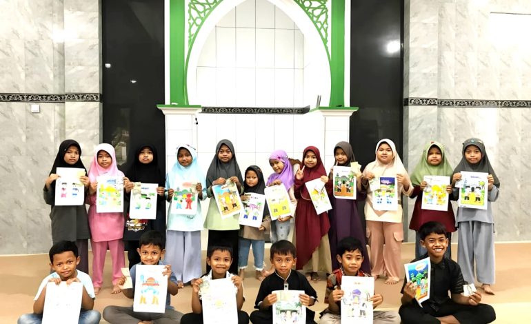 PAC LDII Klanderan Gelar Mewarnai, Asah Kreativitas dan Karakter Generus