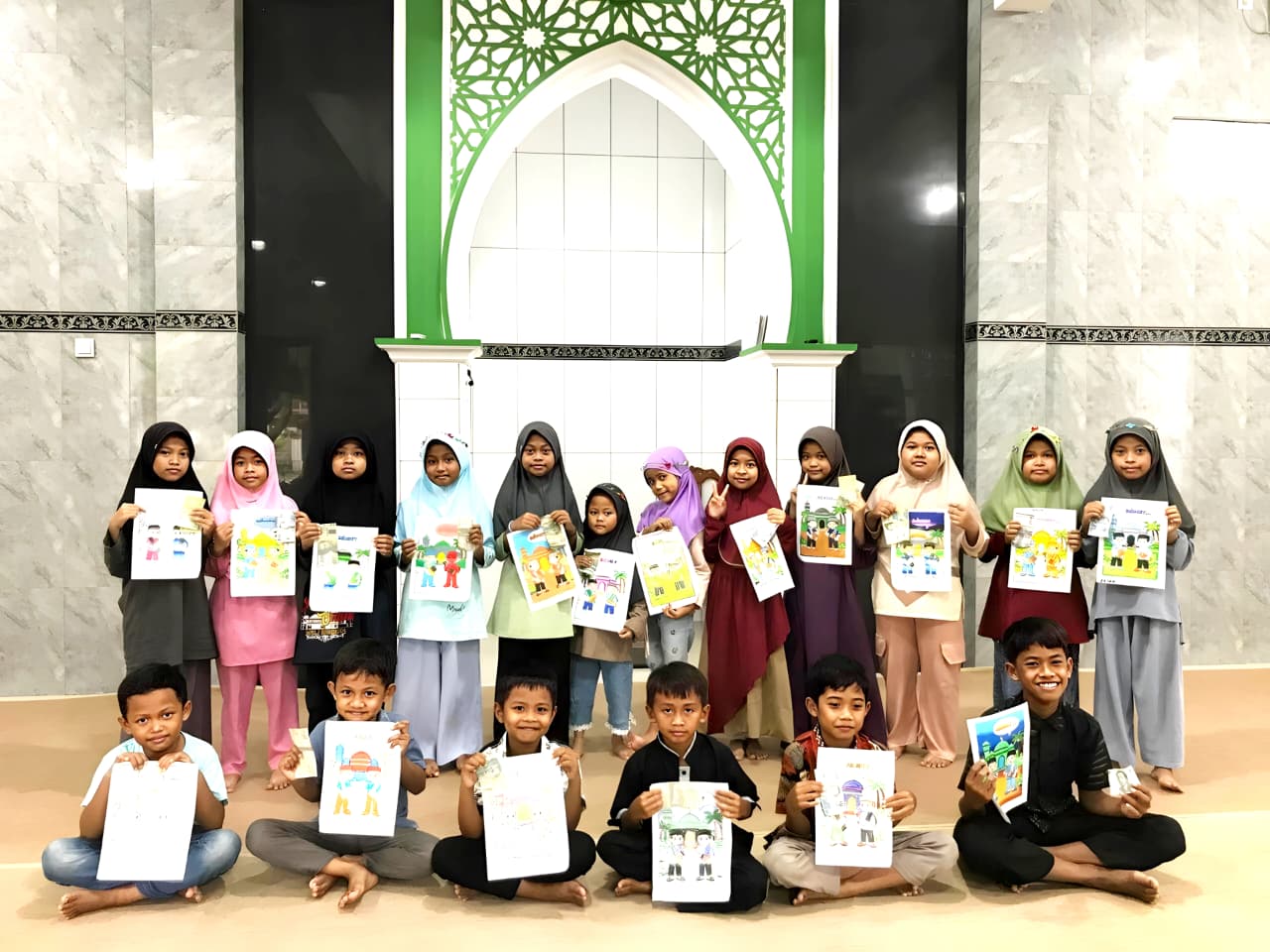 PAC LDII Klanderan Gelar Mewarnai, Asah Kreativitas dan Karakter Generus