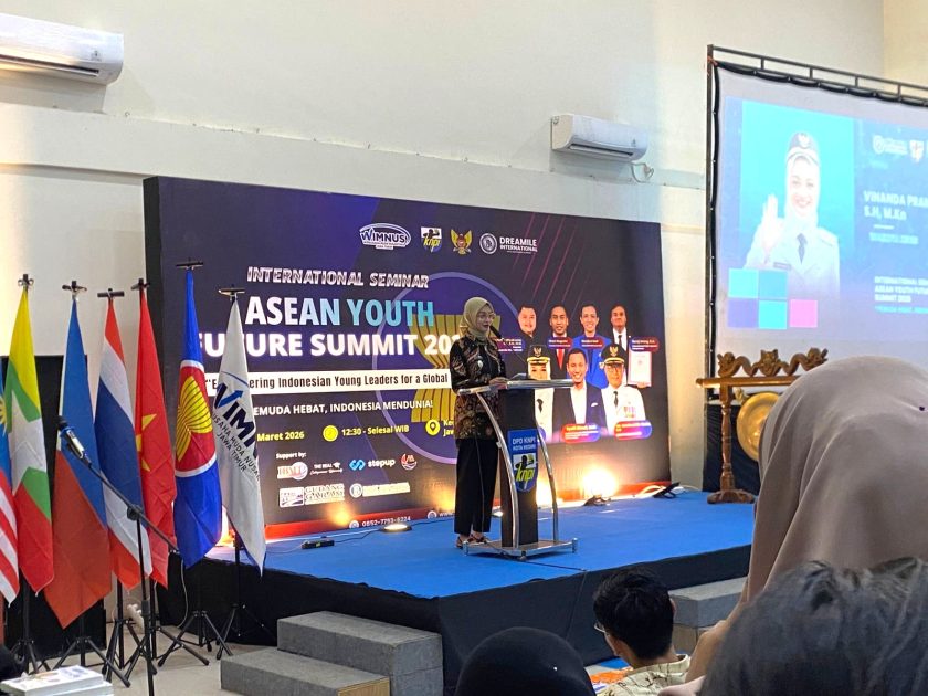 Wali Kota Kediri Vinanda Prameswati dalam sambutan acara 