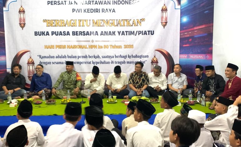Hadiri Santunan 100 Anak Yatim PWI Kediri Raya, LDII Kota Kediri Beri Apresiasi