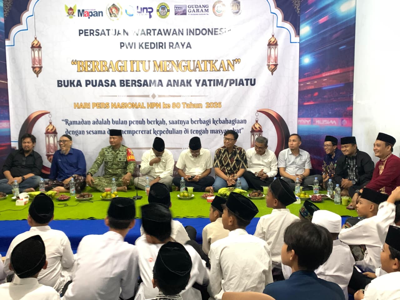 Hadiri Santunan 100 Anak Yatim PWI Kediri Raya, LDII Kota Kediri Beri Apresiasi