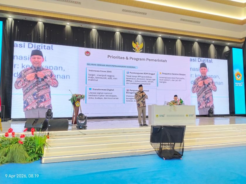 Prof. Dr. Ir. Warsito, S.Si., M.T., Deputi Bidang Koordinasi Peningkatan Kualitas Pendidikan dan Transformasi Ekonomi Kemenko PMK RI dalam Munas X LDII 2026