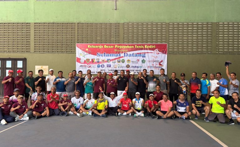 Halal Bihalal PTK Kediri, Perkuat Silaturahim Lintas Instansi di Lapangan Tenis Praja Mukti