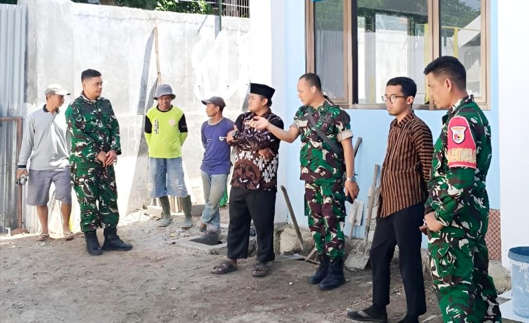 Dukung Santri Jadi Prajurit, Kodim 0809 Kediri Bangun Fasilitas Olahraga Garjas B di Ponpes Nurul Huda Al Manshurin