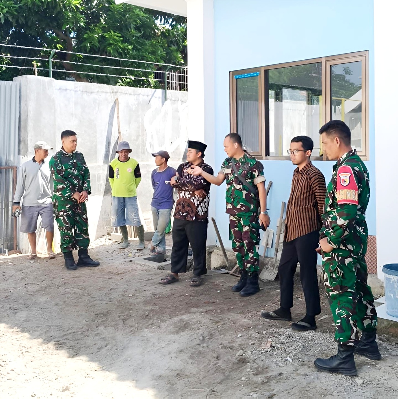 Dukung Santri Jadi Prajurit, Kodim 0809 Kediri Bangun Fasilitas Olahraga Garjas B di Ponpes Nurul Huda Al Manshurin