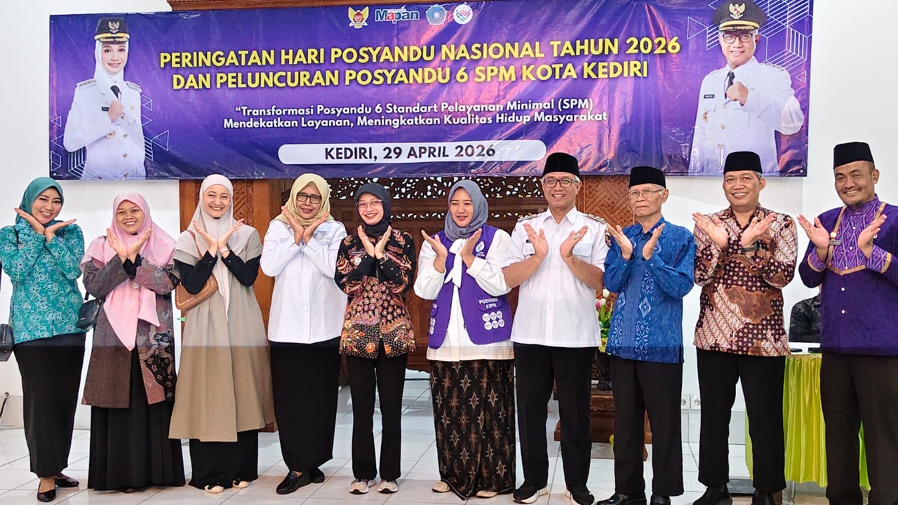 Hari Posyandu Nasional, LDII Kota Kediri Ikut Kawal Transformasi Posyandu 6 SPM di Ponpes Wali Barokah
