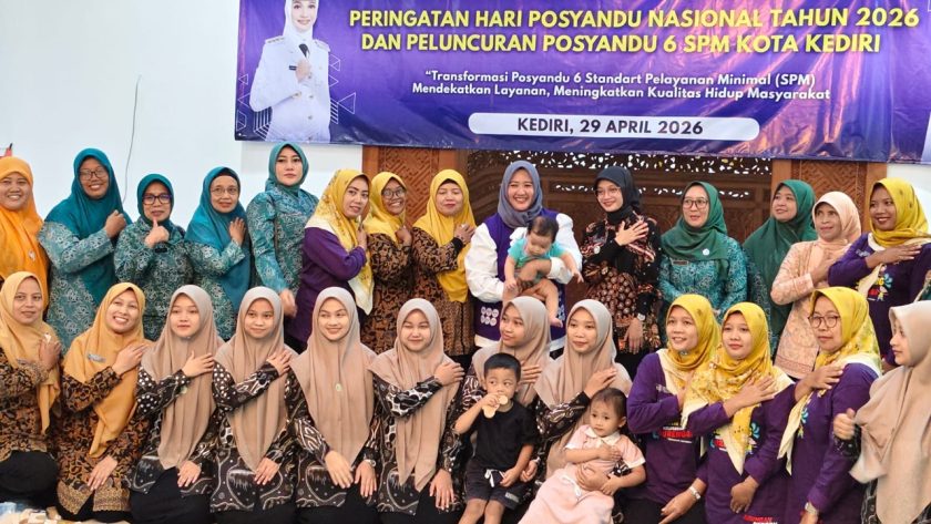 Hari Posyandu Nasional, LDII Kota Kediri Ikut Kawal Transformasi Posyandu 6 SPM di Ponpes Wali Barokah