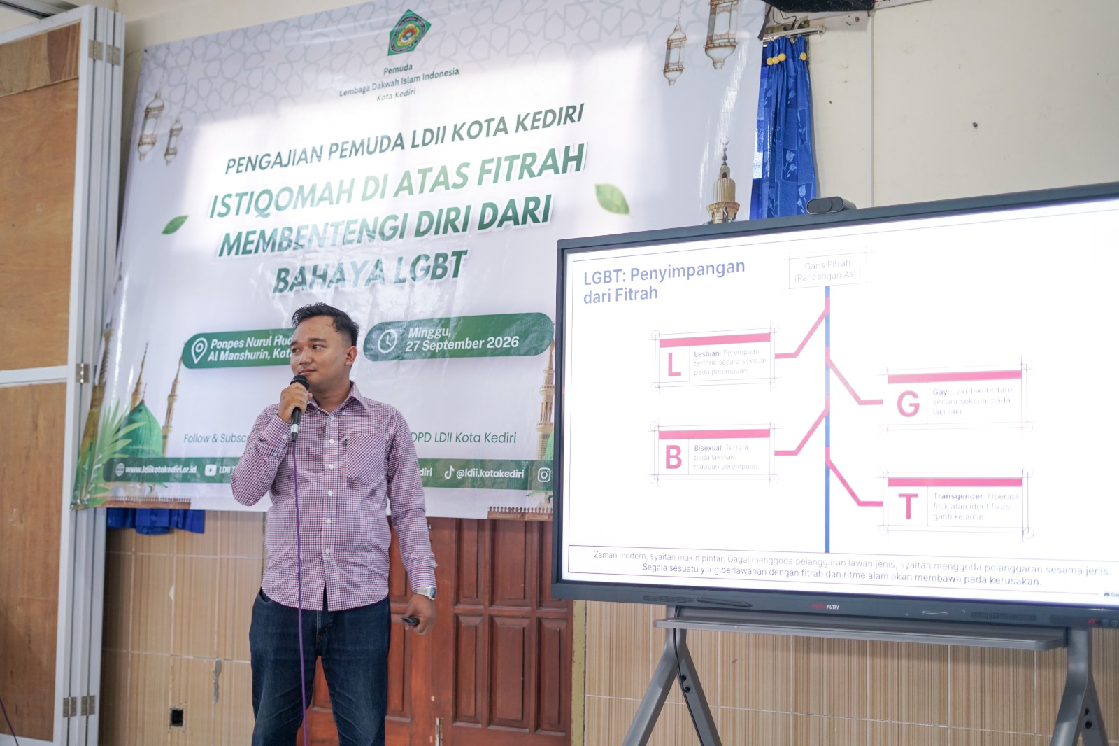 Pengajian Pemuda LDII Kota Kediri Kupas Bahaya LGBT dari Sisi Agama dan Kesehatan